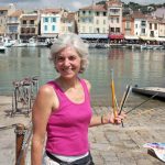 Jill Painting in Cassis