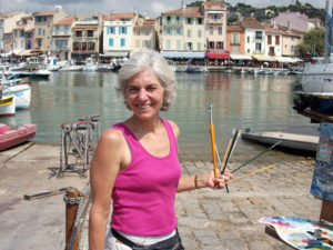 Jill Painting in Cassis